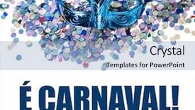  Presentation with carnaval - PPT theme with its carnaval in portuguese background and a light blue colored foreground