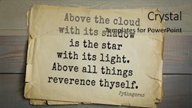  Presentation with philosopher - Theme featuring its light above all things background and a coral colored foreground