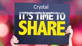  Presentation with time - Cool new slide set with its time to share card backdrop and a ocean colored foreground