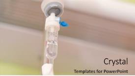  Presentation with infusion - Slide deck having salinity - infusion saline drip background and a mint green colored foreground