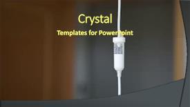  Presentation with fluid - PPT theme with iv fluid - transfusion in progress background and a tawny brown colored foreground