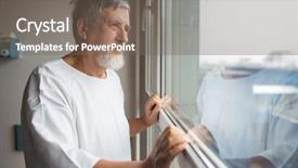  Presentation with surgery room - Slide set consisting of iv nurse - patient at a hospital looking background and a gray colored foreground