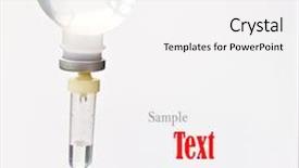  Presentation with bottle - Cool new presentation with iv therapy - infusion bottle with iv solution backdrop and a white colored foreground