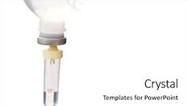  Presentation with infusion - Audience pleasing slide deck consisting of iv therapy - infusion bottle with iv solution backdrop and a white colored foreground