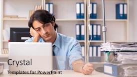  Presentation with blood transfusion - Cool new slide set with iv therapy - young male employee in blood backdrop and a lemonade colored foreground