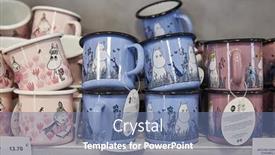  Presentation with family cartoons - Slides featuring ivalo-finland-circa-2022-moomins background and a ocean colored foreground