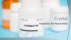  Presentation with ivermectin - Presentation design featuring ivermectin-is-an-active-substance background and a white colored foreground