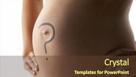  Presentation with ivf - Presentation theme enhanced with ivf - detail of pregnant woman background and a tawny brown colored foreground