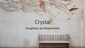  Presentation with relaxation - Beautiful slides featuring ivy leage - relaxation with bench in garden backdrop and a light gray colored foreground