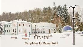  Presentation with water pump - Amazing theme having iwonicz-zdroj-spa-town backdrop and a lemonade colored foreground