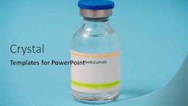  Presentation with psoriasis - Theme with ixekizumab-medication-used-to-treat background and a light blue colored foreground