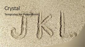  Presentation with alphabet - PPT theme with  background and a  colored foreground