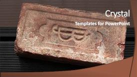  Presentation with 19th century - Beautiful PPT theme featuring stamping manufacture - monogram j b sealed backdrop and a violet colored foreground