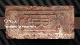  Presentation with 19th century - Presentation design enhanced with stamping manufacture - monogram j b sealed background and a coral colored foreground