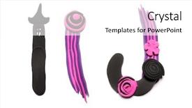  Presentation with color pink - Slide deck featuring plasticine alphabet isolated on white background and a white colored foreground