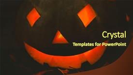  Presentation with eid mubarak illuminated arabic lantern - PPT theme enhanced with jack o lantern in darkroom background and a wine colored foreground