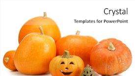  Presentation with lantern - Colorful presentation theme enhanced with jack-o-lantern pumpkins shot backdrop and a white colored foreground