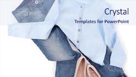  Presentation with galaxy pink and blue - PPT theme having tapered - blue jeans and jacket background and a  colored foreground