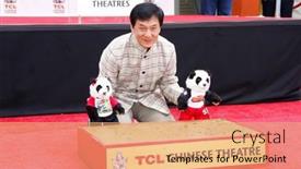  Presentation with hand print - 