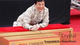  Presentation with hand print - 