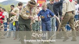  Presentation with boy scouts - Theme enhanced with jackson-hole-wyoming-may-20 background and a gray colored foreground