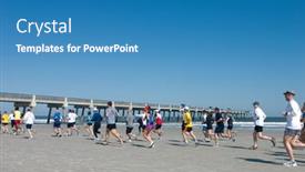  Presentation with runners - Amazing theme having jacksonville-beach-florida-february-14 backdrop and a  colored foreground