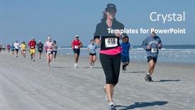  Presentation with runners - Amazing slide deck having jacksonville-beach-florida-february-14 backdrop and a  colored foreground