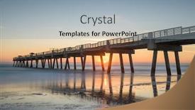  Presentation with florida beach - PPT layouts enhanced with jacksonville-florida-usa-beach-view background and a light blue colored foreground