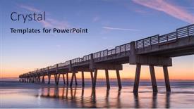  Presentation with florida beach - Colorful PPT layouts enhanced with jacksonville-florida-usa-beach-view backdrop and a light blue colored foreground