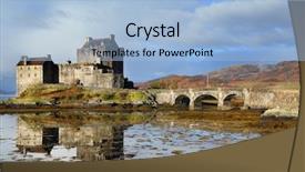  Presentation with scotland - PPT theme having jacobites - eilean donan castle scotland europe background and a light blue colored foreground