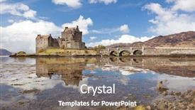  Presentation with cameron highland - Presentation design enhanced with jacobites - reflection of eilean donan castle background and a violet colored foreground