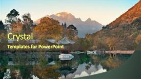  Presentation with dragon - Colorful slide deck enhanced with jade - black dragon pool in lijiang backdrop and a tawny brown colored foreground