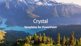  Presentation with geroge washington - Slide deck featuring jade - diablo lake washington background and a ocean colored foreground