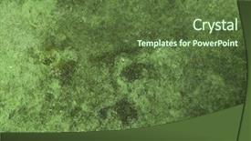  Presentation with jade green - Audience pleasing presentation theme consisting of jade - green grunge texture backdrop and a tawny brown colored foreground