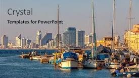  Presentation with association - Colorful presentation theme enhanced with jaffa-israel-july-21-2015 backdrop and a light gray colored foreground