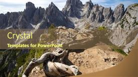  Presentation with europe - Presentation featuring jagged-peaks-of-the-cadini and a violet colored foreground