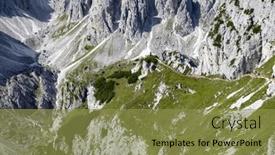  Presentation with europe - Slide set consisting of jagged-peaks-of-the-cadini and a gold colored foreground