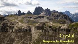  Presentation with europe - Theme featuring jagged-peaks-of-the-cadini and a tawny brown colored foreground
