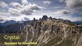  Presentation with europe - Slide set with jagged-peaks-of-the-cadini background and a tawny brown colored foreground