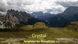  Presentation with europe - Slide deck featuring jagged-peaks-of-the-cadini and a tawny brown colored foreground