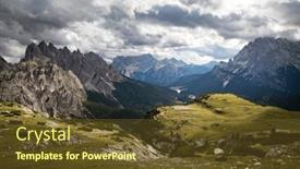  Presentation with europe - Slide set featuring jagged-peaks-of-the-cadini and a tawny brown colored foreground