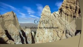  Presentation with ridges - Amazing presentation design having jagged-sharp-pinnacles-and-ridges backdrop and a coral colored foreground