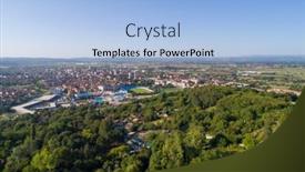  Presentation with drone - Slides having jagodina-drone-view-serbia-aerial background and a light blue colored foreground