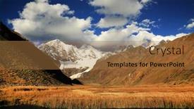  Presentation with america - Beautiful slide set featuring jahuacocha-lake-in-cordiliera-huayhuash backdrop and a coral colored foreground