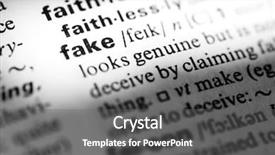  Presentation with definition - Audience pleasing presentation theme consisting of jail investigation - dictionary definition of fake backdrop and a gray colored foreground