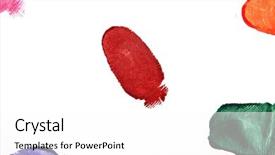  Presentation with white sheet - Presentation having jail investigation - finger-print man done background and a white colored foreground