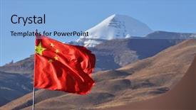  Presentation with mount kailash - PPT layouts consisting of jainism - holy mount kailash in tibet background and a light blue colored foreground