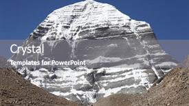  Presentation with tibet - PPT layouts consisting of jainism - holy mount kailash in tibet background and a gray colored foreground