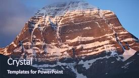 Presentation with tibet - Colorful presentation theme enhanced with jainism - holy mount kailash in tibet backdrop and a tawny brown colored foreground