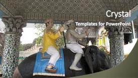  Presentation with jain temple - Cool new PPT theme with jainism - jain temple kolkata west bengal backdrop and a dark gray colored foreground